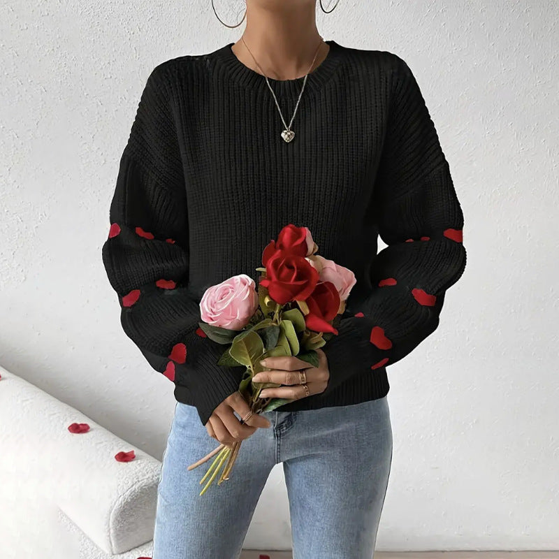 Jade | Women's Relaxed Fit Crewneck Sweater - Image 2