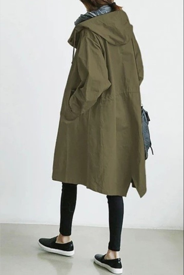 Raegan | Women's Oversized Hooded Trench Coat - Image 7