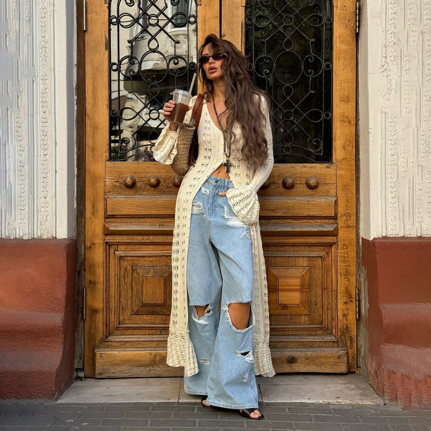 Rachel | Women's Long Boho Cardigan - Image 2