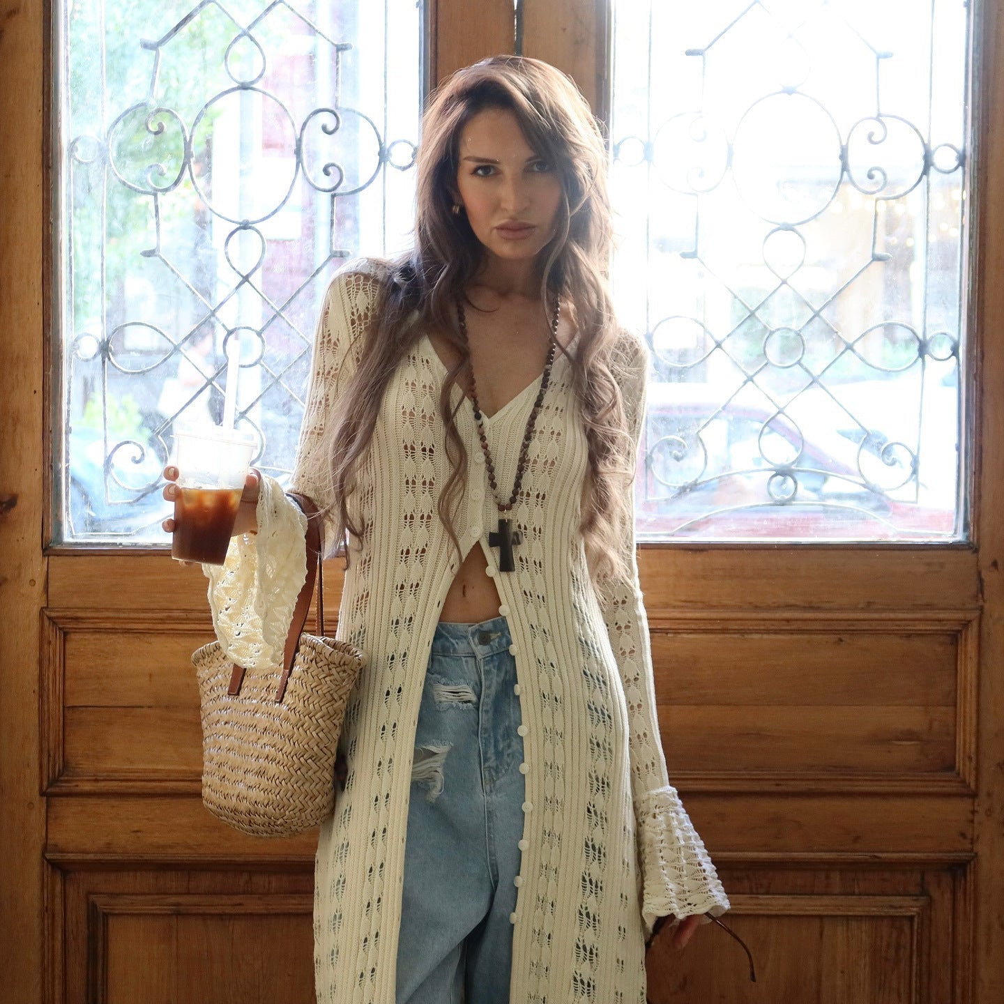 Rachel | Women's Long Boho Cardigan - Image 3