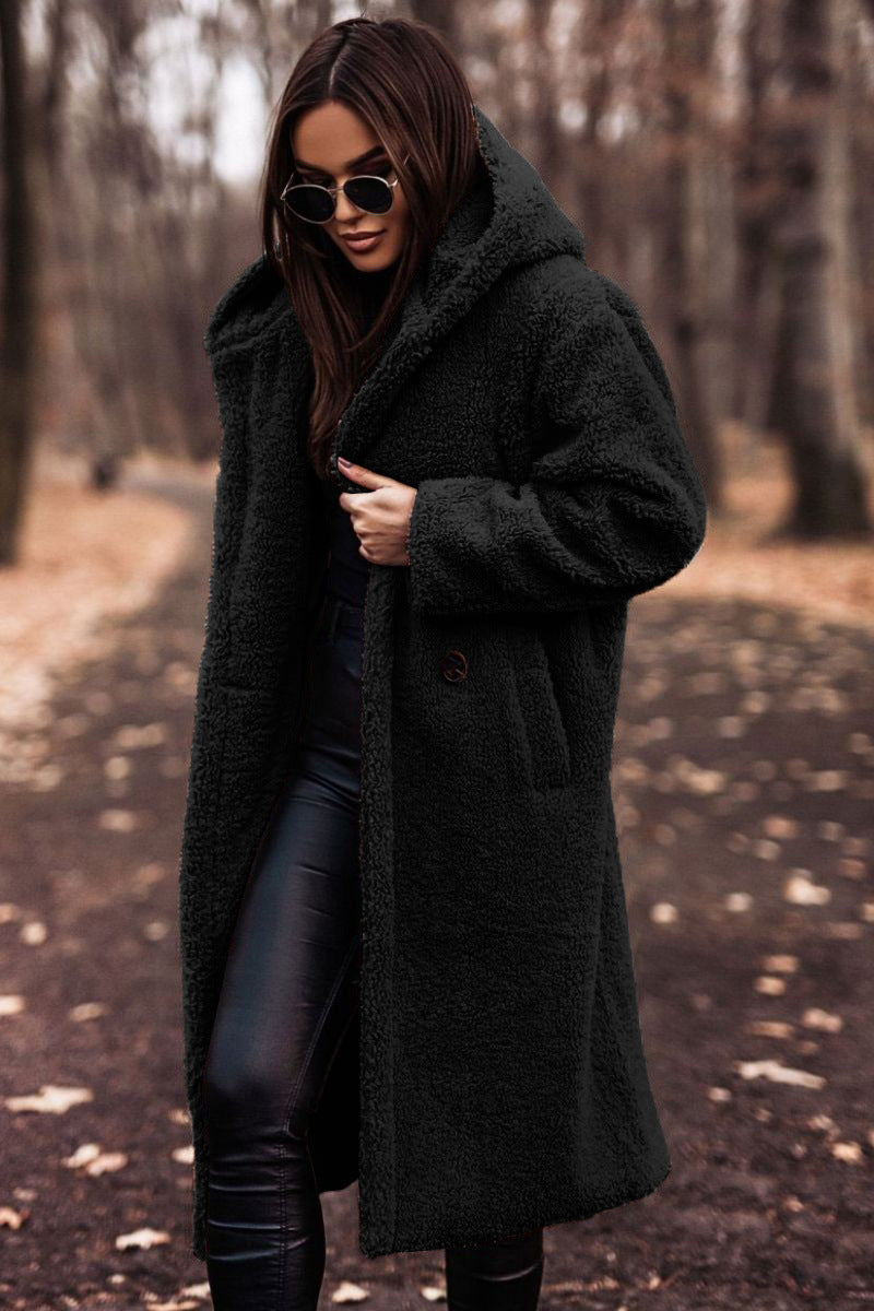 Lexi | Women's Long Hooded Coat - Image 2