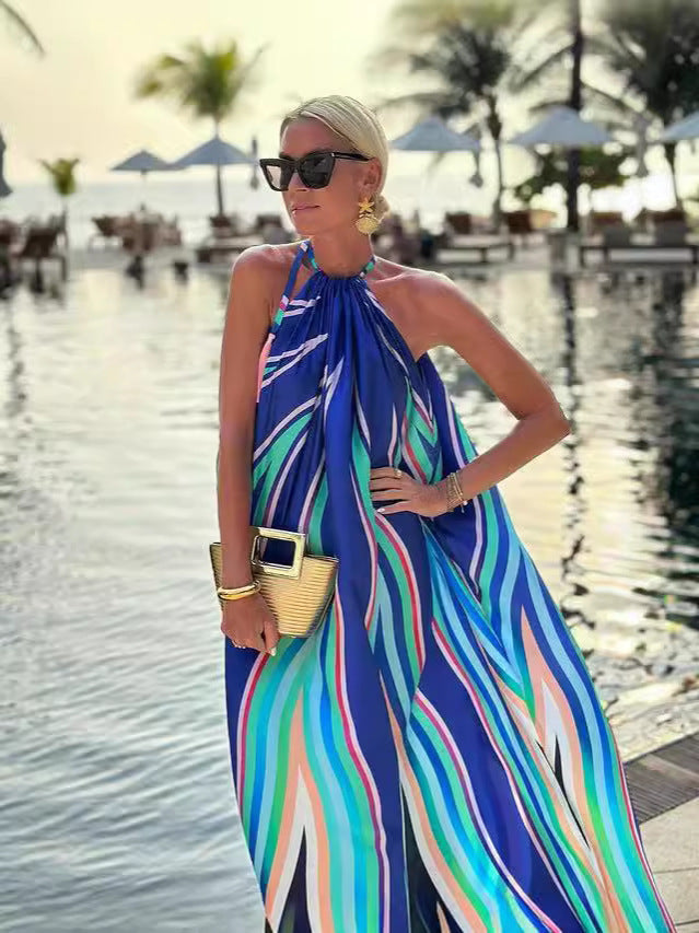 Kristen | Elegant Halter Maxi Dress for Summer - Image 6