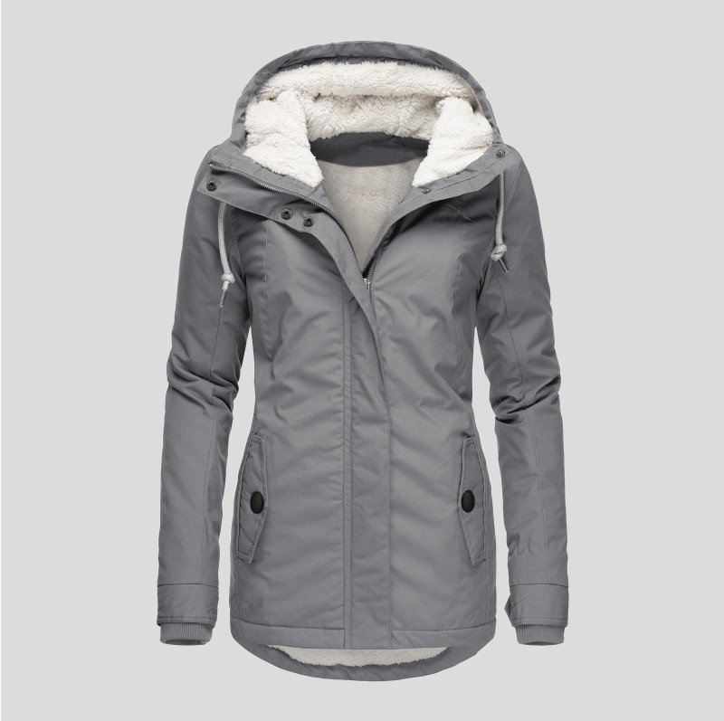 Jessica | Women's Fleece Lined Hooded Jacket - Image 4