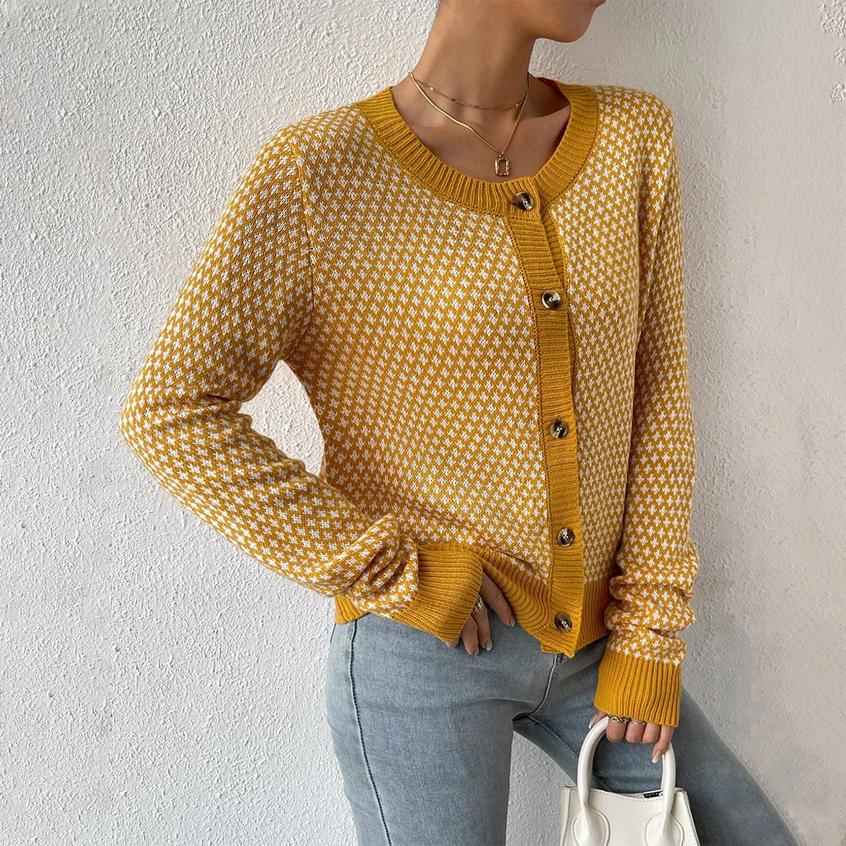 Karina | Women's Button-Front Cardigan Sweater - Image 3