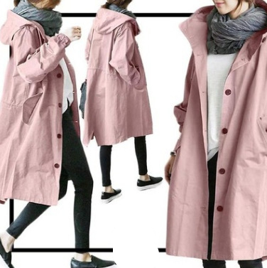 Raegan | Women's Oversized Hooded Trench Coat - Image 11