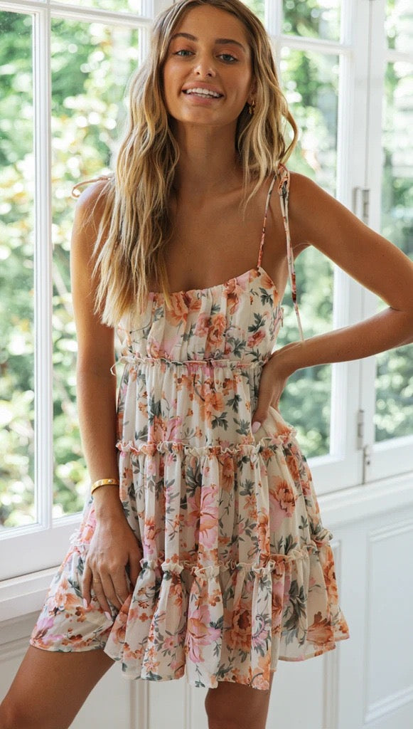 Gina | Playful Floral Mini Dress for Summer Fun - Image 14