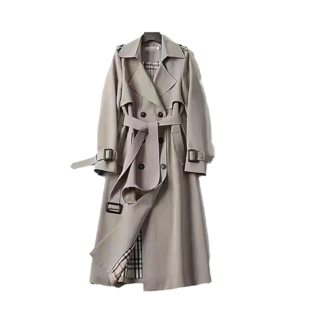 Rosie | Women's Long Double-Breasted Coat - Image 8