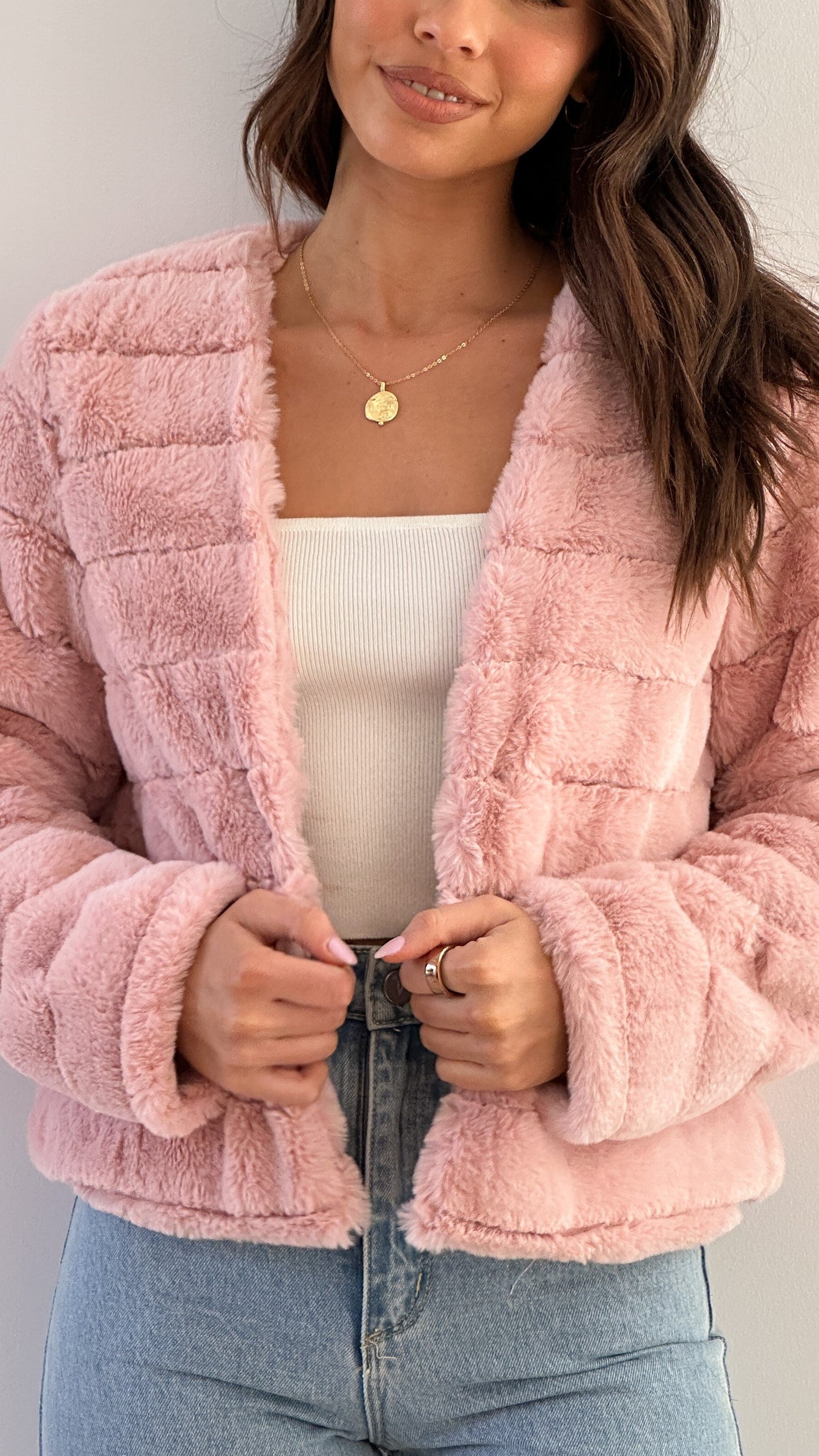 Nancy | Women's Cropped Faux Fur Jacket - Image 23
