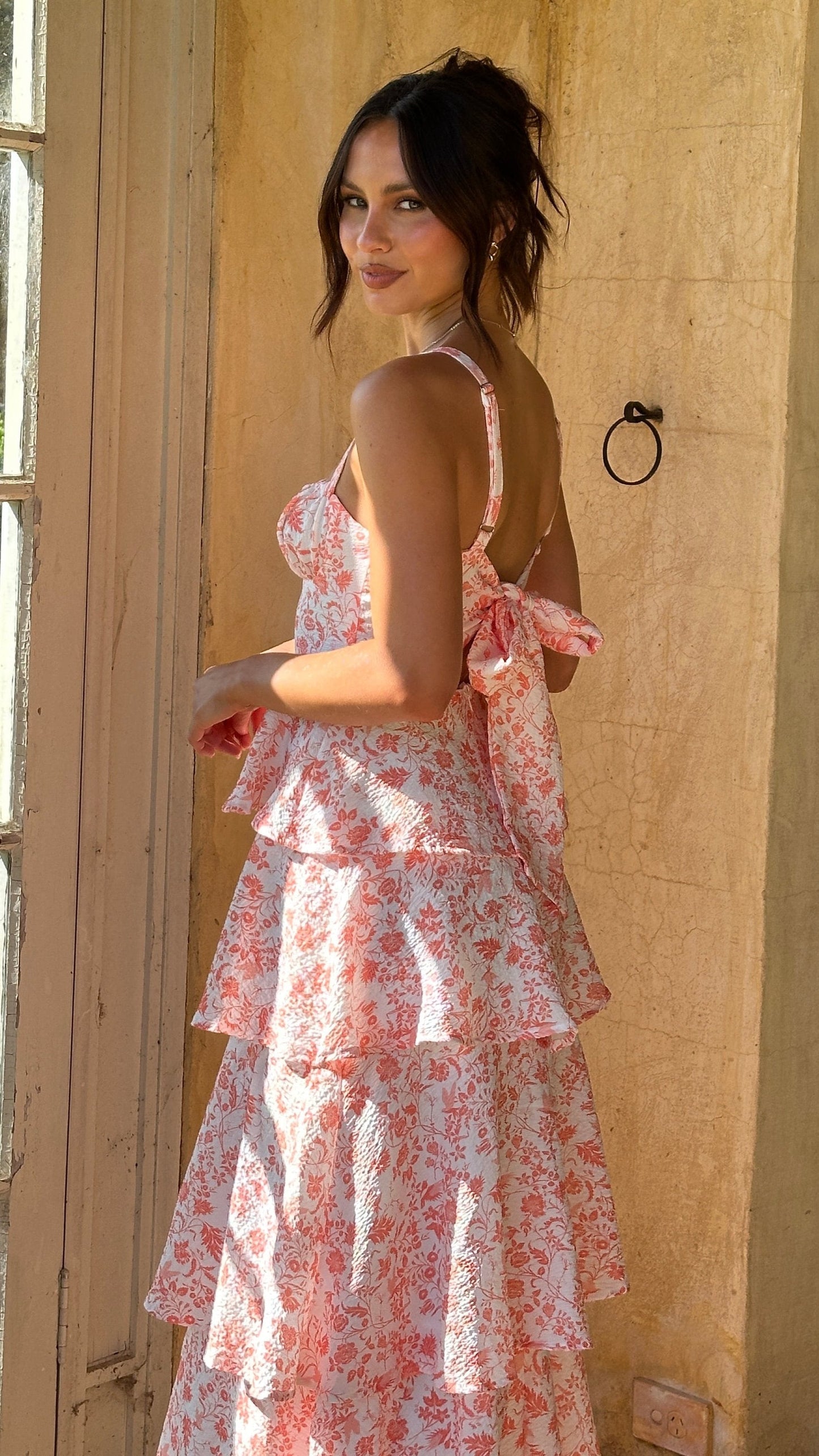 Greta | Elegant Floral Maxi Dress for Romantic Occasions - Image 9