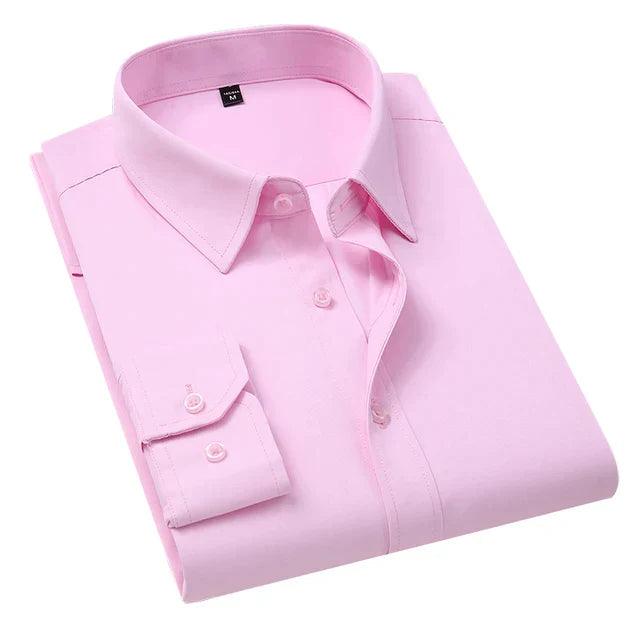 Bernard | Classic Men's Formal Long Sleeve Shirt with Pocket - Image 5