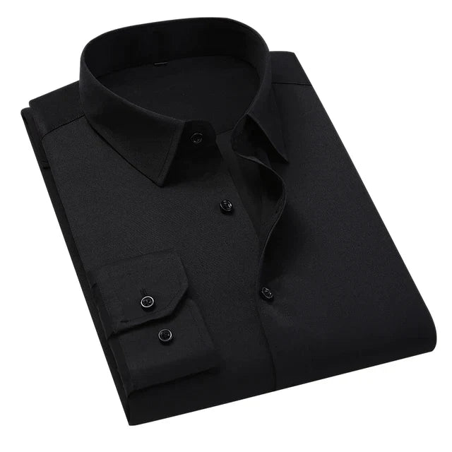 Bernard | Classic Men's Formal Long Sleeve Shirt with Pocket - Image 2