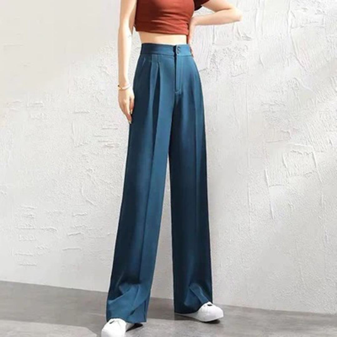 Michelle | High-Waisted Wide Leg Pants - Lightweight and Breathable - Image 3