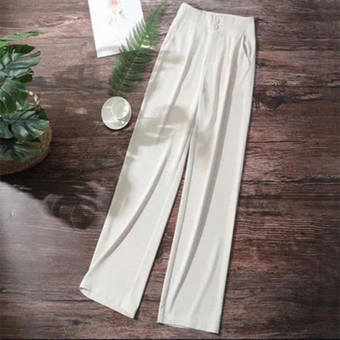 Michelle | High-Waisted Wide Leg Pants - Lightweight and Breathable - Image 5