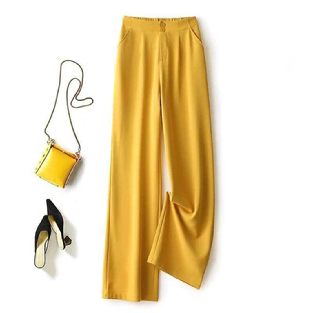 Michelle | High-Waisted Wide Leg Pants - Lightweight and Breathable - Image 4