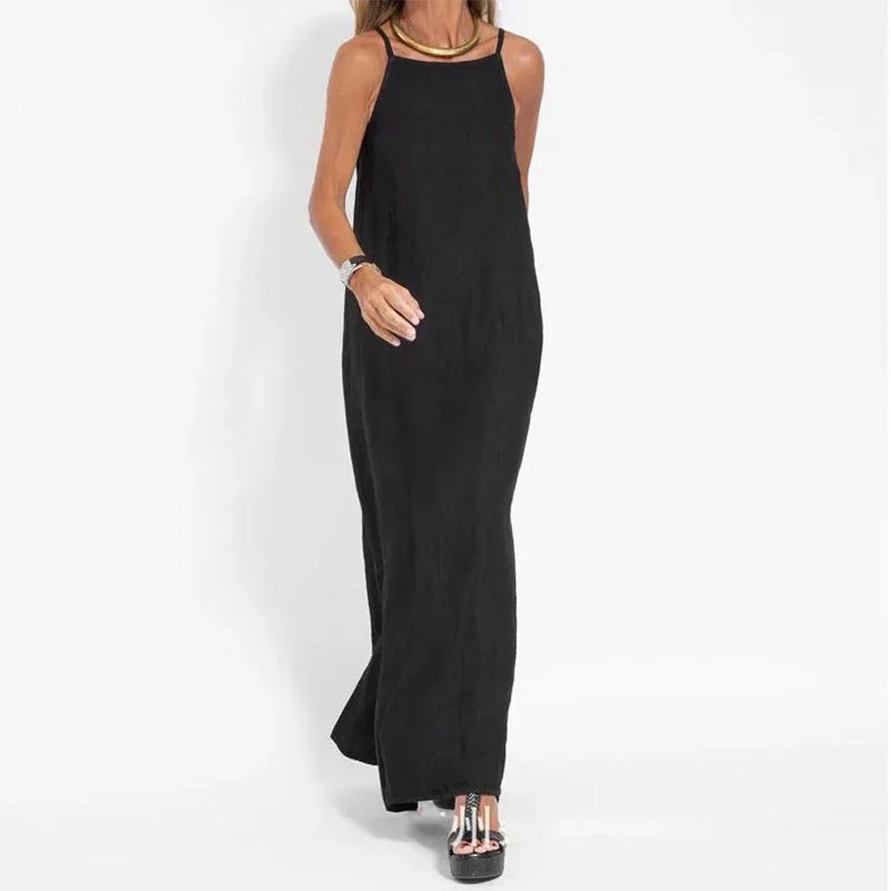 Piper | Elegant Strapless Slip Dress with Delicate Slits - Image 2