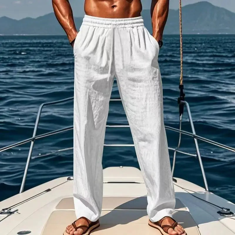 Bradley | Relaxed Linen Trousers for Effortless Summer Style - Image 4
