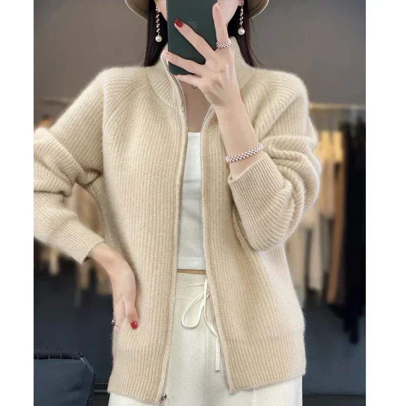 Teresa | Women's Zip-Up Sweater Jacket - Image 7