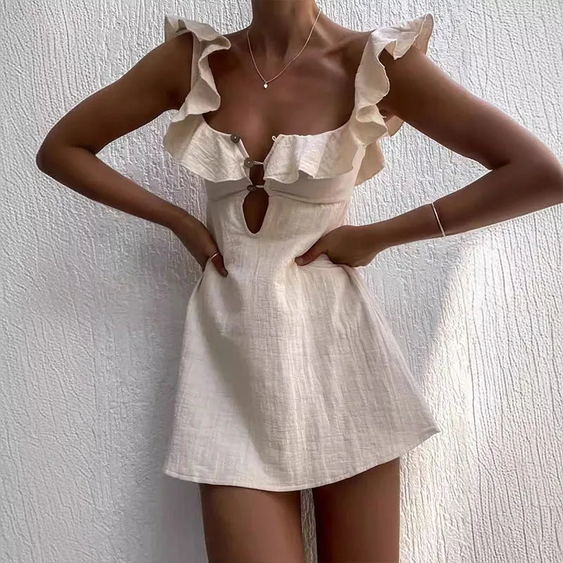Zomer | Elegant Lightweight Summer Mini Dress - Image 3