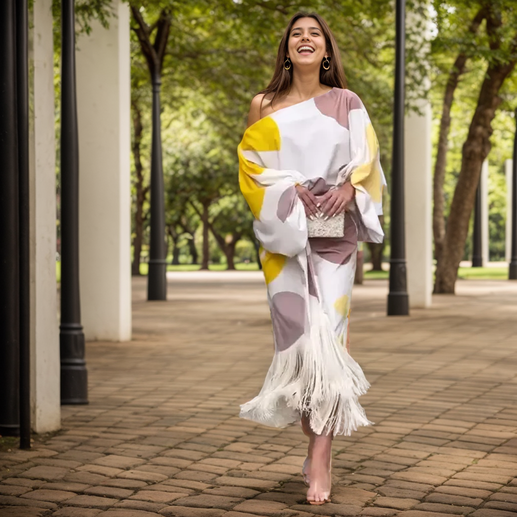Alana | Lila Printed Duo Set with Elegant Design - Image 2
