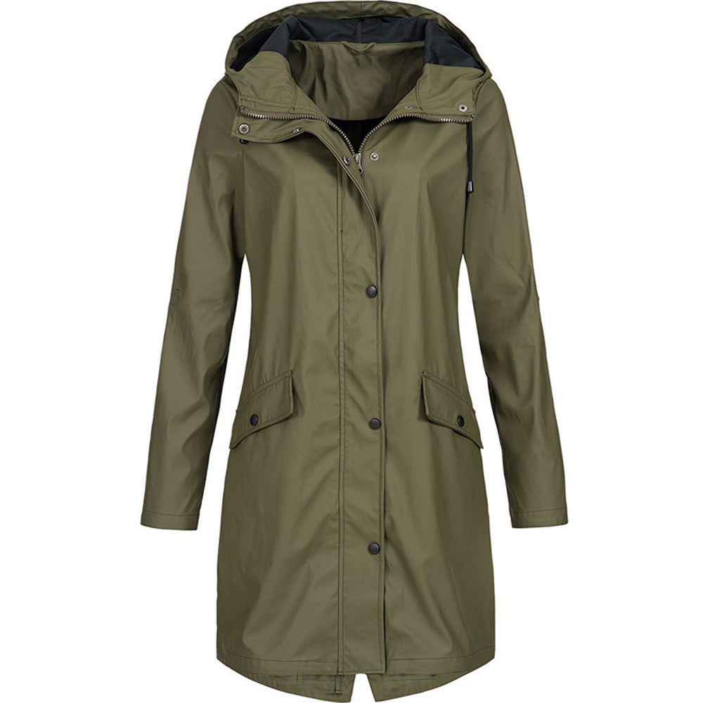 Cara | Women's Hooded Long Jacket - Image 6
