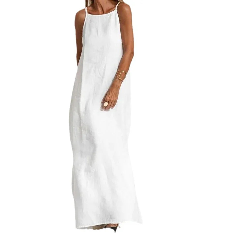 Piper | Elegant Strapless Slip Dress with Delicate Slits - Image 5