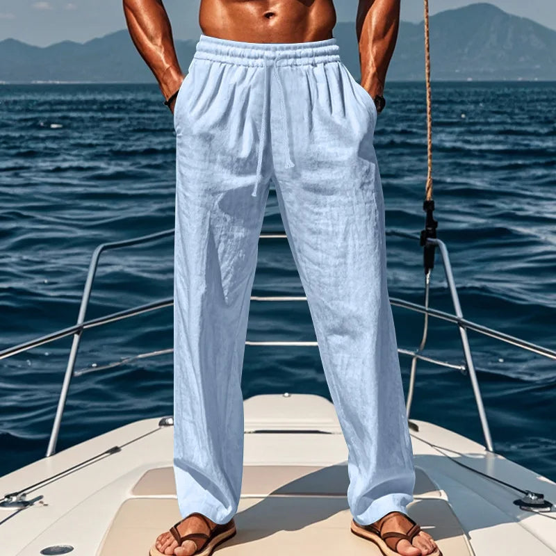 Bradley | Relaxed Linen Trousers for Effortless Summer Style - Image 3