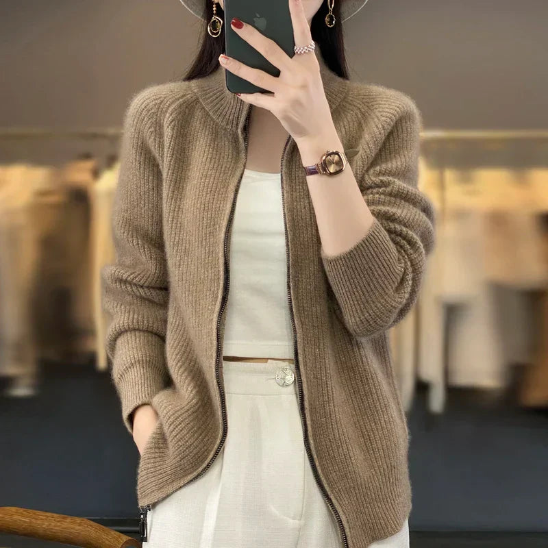 Teresa | Women's Zip-Up Sweater Jacket - Image 3