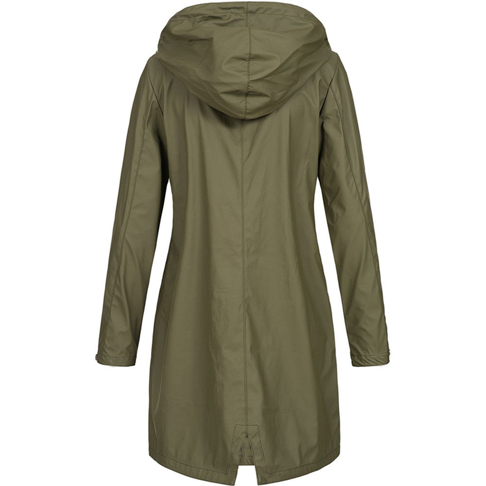 Cara | Women's Hooded Long Jacket - Image 2