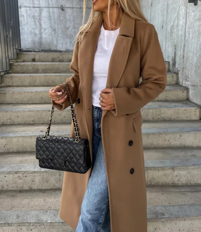 Rhonda | Women's Belted Double Breasted Overcoat - Image 5