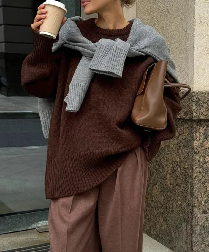 Kylie | Women's Oversized Pullover Sweater - Image 3