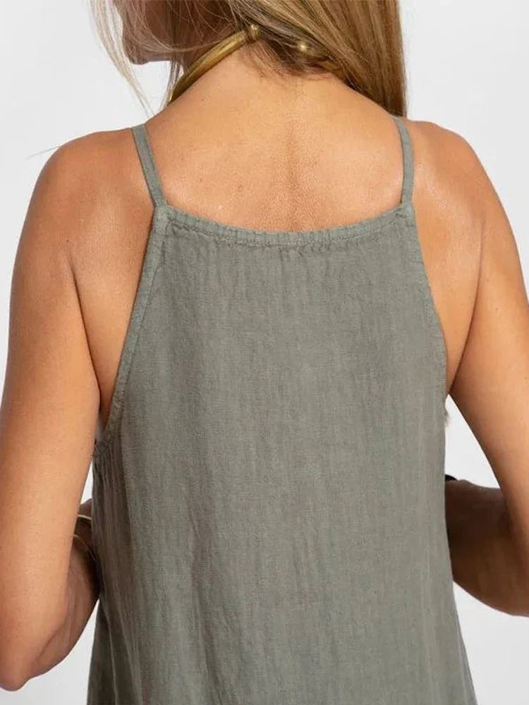 Piper | Elegant Strapless Slip Dress with Delicate Slits - Image 4