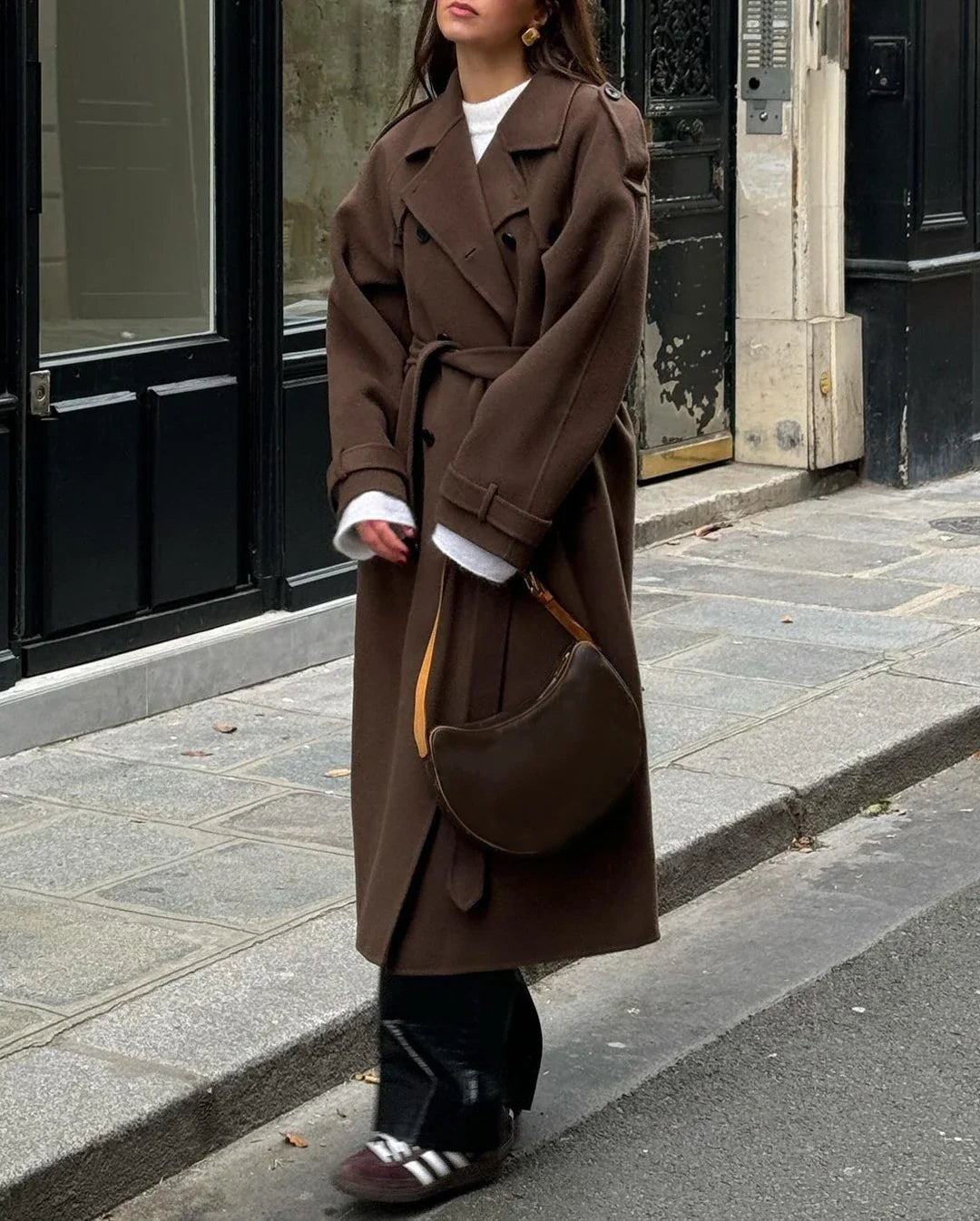 Leila | Women's Double-Breasted Belted Trench Coat - Image 2