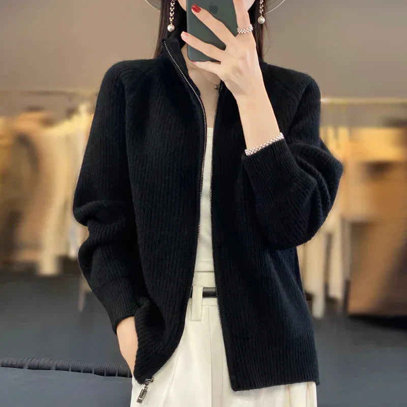 Teresa | Women's Zip-Up Sweater Jacket - Image 10