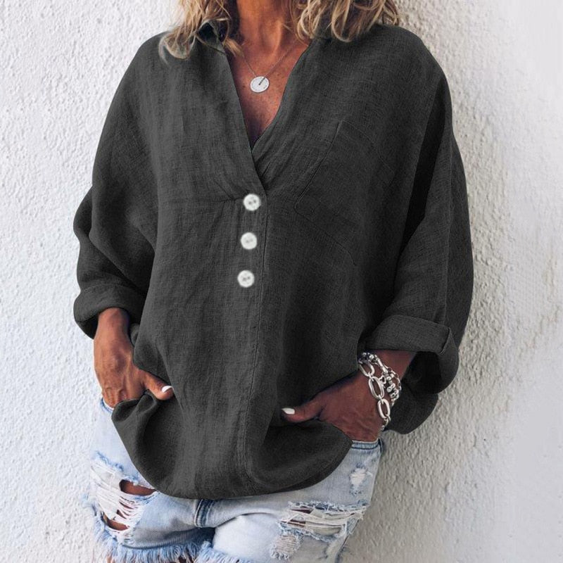 Amy | Casual Elegance V-neck blouse for women - Image 5
