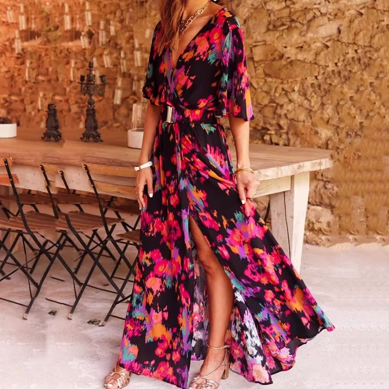 Charlotte | Bohemian Summer Long Maxi Dress - Image 3