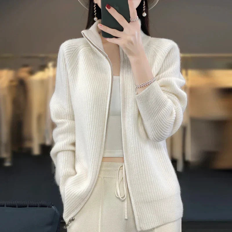 Teresa | Women's Zip-Up Sweater Jacket - Image 12