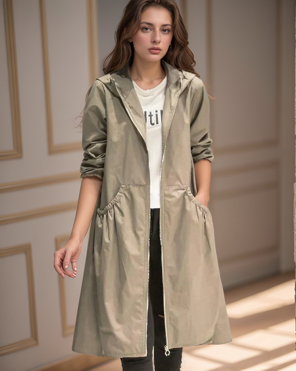 Selena | Women's Hooded Lightweight Jacket - Image 1