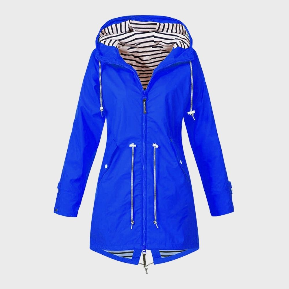 Kathy | Women's Longline Hooded Rain Jacket - Image 8