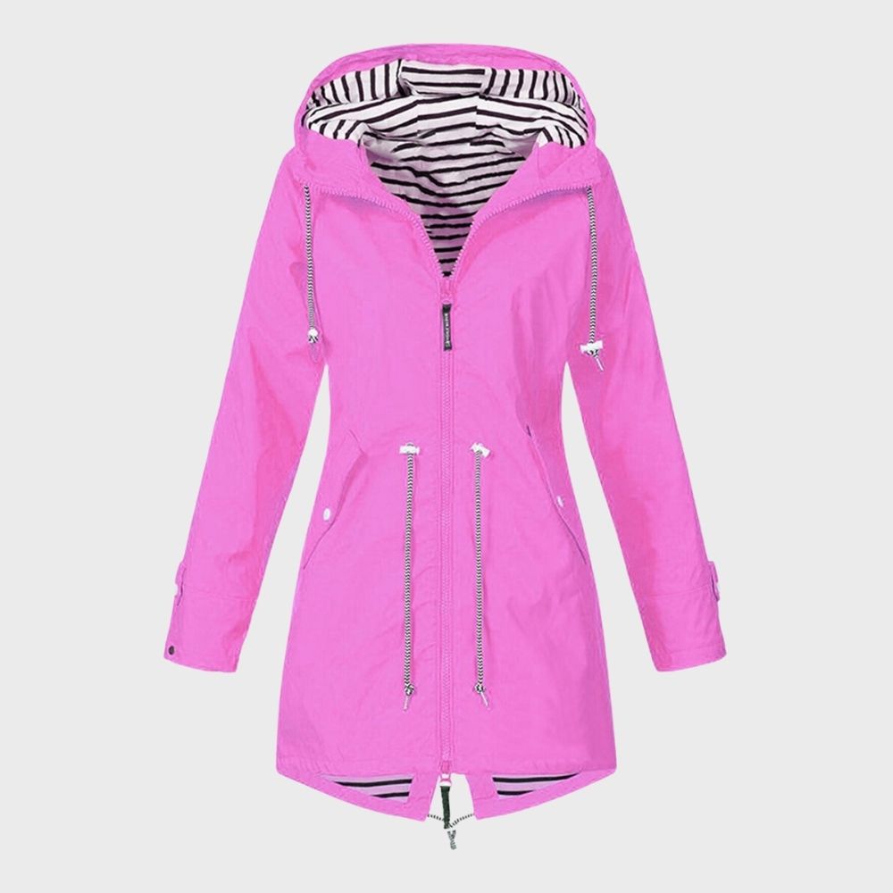 Kathy | Women's Longline Hooded Rain Jacket - Image 7