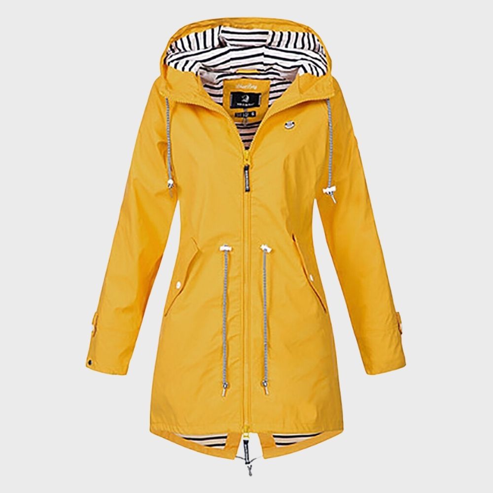 Kathy | Women's Longline Hooded Rain Jacket - Image 5