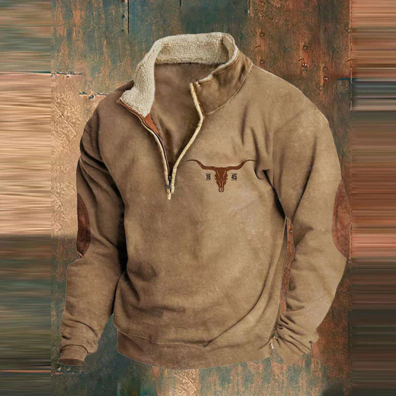 Bruce | Stylish Zip-Front Sweatshirt - Image 4