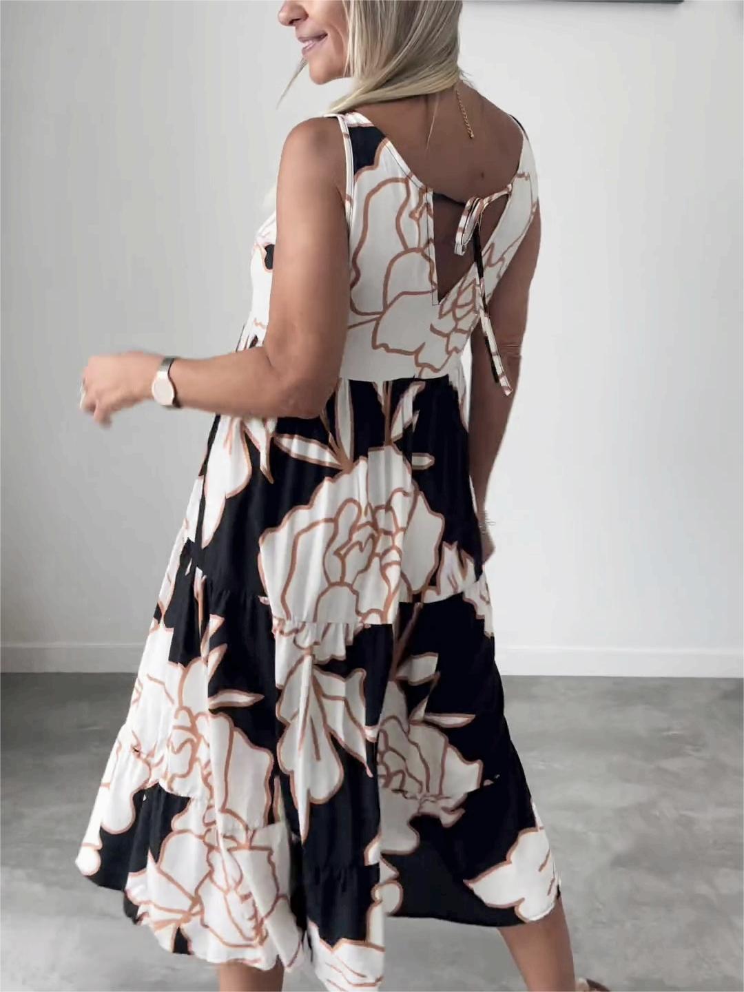 Mae | Aveline Stylish Floral Print Dress with Off-Shoulder Design - Image 2