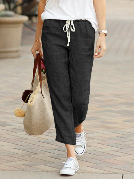 Brianna | Women's Linen Trousers – Comfortable Relaxed Fit – Full Length Casual Pants - Image 6