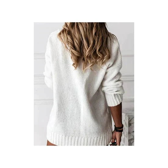 Erin | Women's Oversized V-Neck Sweater - Image 7