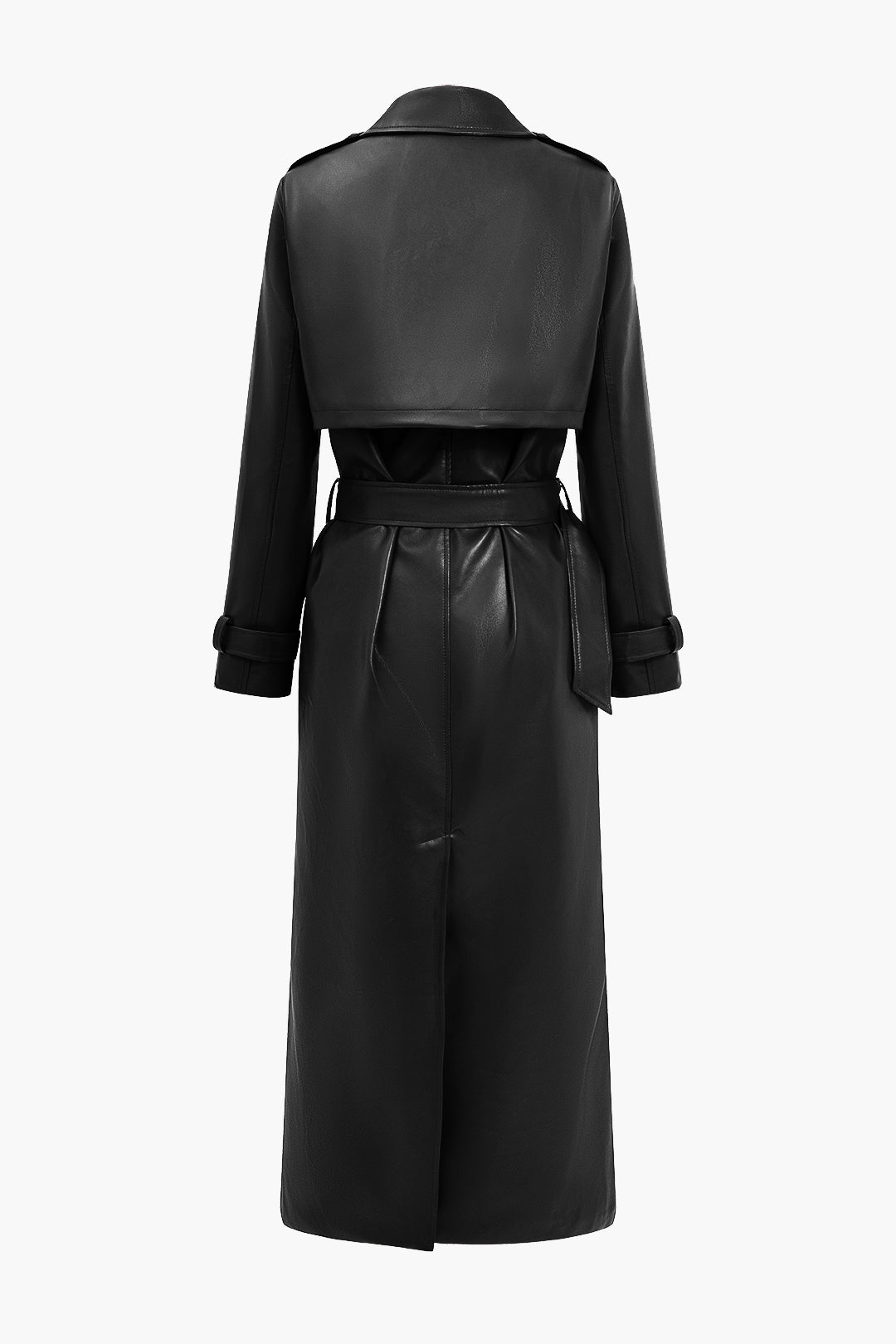 Miley | Women's Long Belted Trench Coat - Image 6
