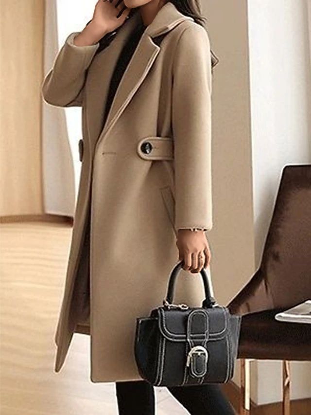 Felicia | Women's Belted Midi Coat - Image 4