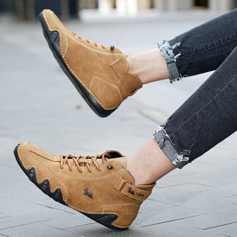Landon | Trendy Unisex Genuine Leather Barefoot Shoes for Men and Women - Image 8