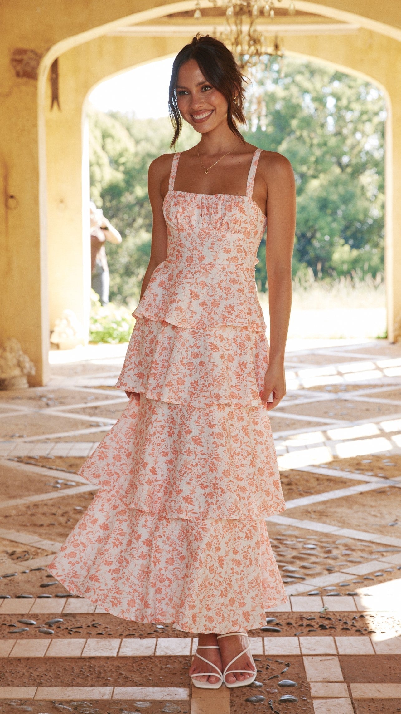 Greta | Elegant Floral Maxi Dress for Romantic Occasions - Image 4