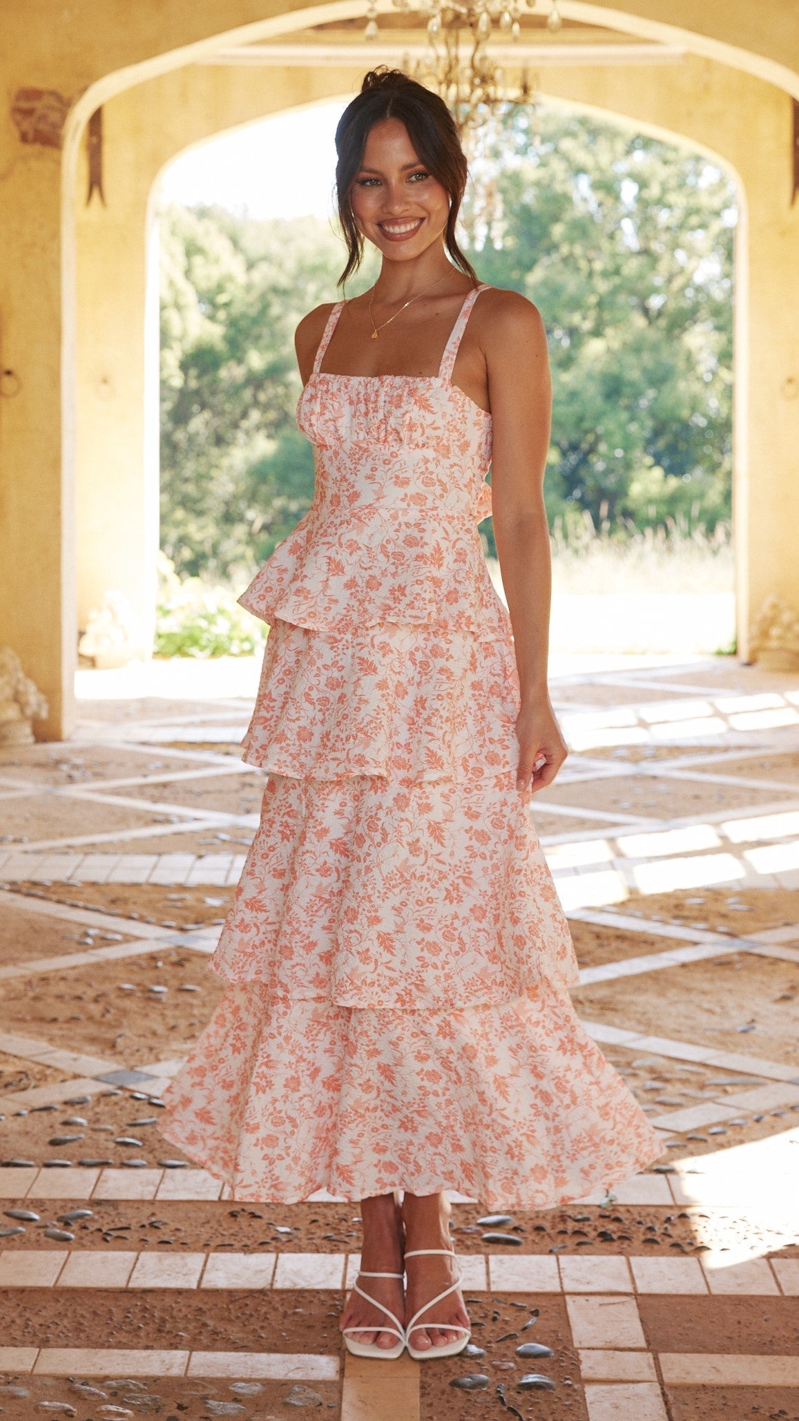 Greta | Elegant Floral Maxi Dress for Romantic Occasions - Image 7