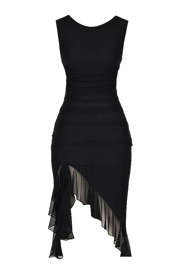 Maureen | Elegant Charlotte Ruffle Midi Dress for All Occasions - Image 5